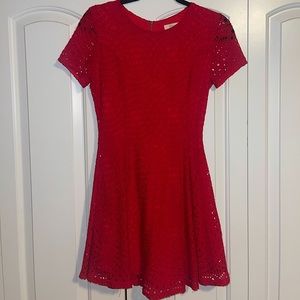 Red Fit and Flare Dress